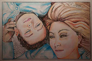 sketch from photo by brownwyn duffield photography
