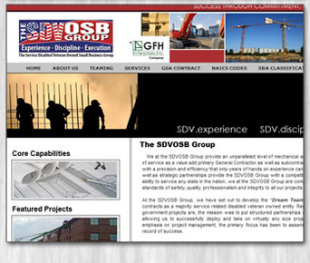 sdvosb group small business web design