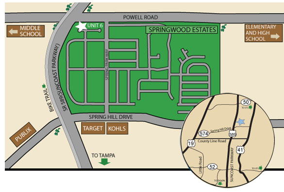 Image of springwood estates sitemap showing the 11 lots in final phase
